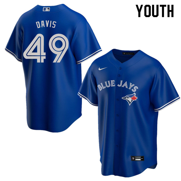 Nike Youth #49 Jonathan Davis Toronto Blue Jays Baseball Jerseys Sale-Blue